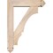 Ekena Millwork Balboa Arts and Crafts Smooth Bracket w/ Offset Brace, Douglas Fir, 5 1/2"W x 22"D x 30"H BKT0604X22X30BOA03SDF - alternate 3